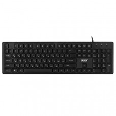 Клавіатура мембранна Acer OKW020, 104key ,USB-A, EN/UKR/RU,чорний