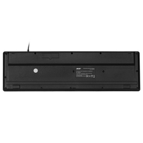 Клавіатура мембранна Acer OKW020, 104key ,USB-A, EN/UKR/RU,чорний