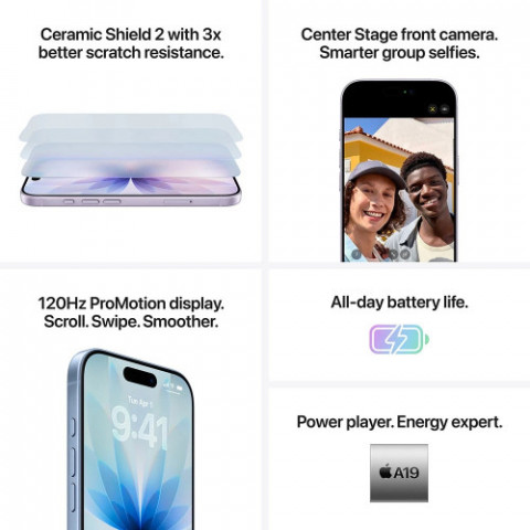 Смартфон Apple iPhone 17 256GB White (MG6K4AF/A)