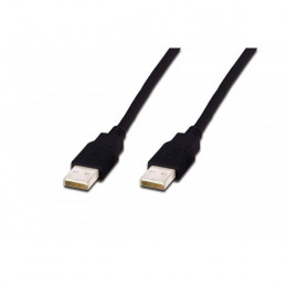 Кабель Digitus USB 2.0 (AM/AM) 1.0m, чорний