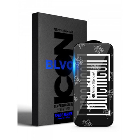 Захисне скло ArmorStandart Space Black Icon для Apple iPhone 17 / 16 Pro (ARM86386)
