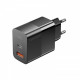 Мережевий зарядний пристрій Essager Pinchen 33W USB A + TYPE C Black (ECTAC-PCB01-P)