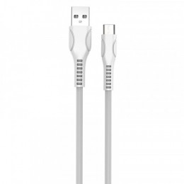Кабель ColorWay USB-microUSB (line-drawing), 2.4А, 1м, White (CW-CBUM028-WH)