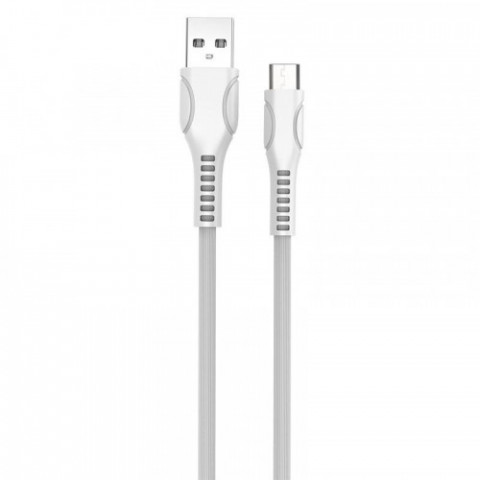 Кабель ColorWay USB-microUSB (line-drawing), 2.4А, 1м, White (CW-CBUM028-WH)