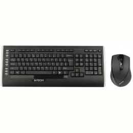 Комплект (клавіатура, мишка) бездротовий A4Tech 9300F Black USB