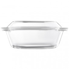 Форма для запікання з кришкою Ardesto Black Mars, 20.6х20.6х9.9см, боросилікатне скло, кругла, прозорий