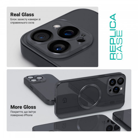 Чохол ArmorStandart Replica MagSafe для Apple iPhone 15 Pro Max Black (ARM76235)