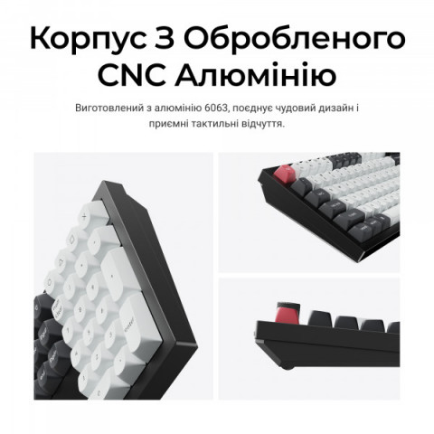 Клавіатура бездротова Keychron Q6 HE Magnetic Switch Black RGB (Q6H-M1-UA) Купити в Україні