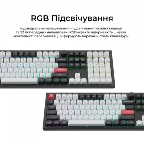 Клавіатура бездротова Keychron Q6 HE Magnetic Switch Black RGB (Q6H-M1-UA) Купити в Україні