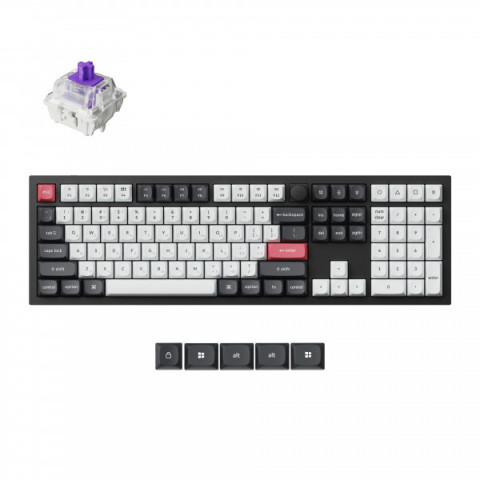 Клавіатура бездротова Keychron Q6 HE Magnetic Switch Black RGB (Q6H-M1-UA) Купити в Україні