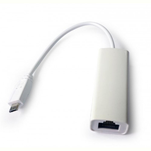 Адаптер Gembird (NIC-mU2-01) MicroUSB-RJ45, White