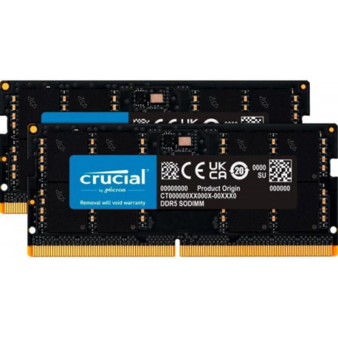 Crucial 128 GB (2x64GB) SO-DIMM DDR5 5600 MHz (CT2K64G56C46S5)