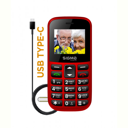 Мобільний телефон Sigma mobile Comfort 50 Easy Red (4827798585221)