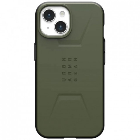 Чохол-накладка Urban Armor Gear Civilian Magsafe для Apple iPhone 15 Olive (114287117272)
