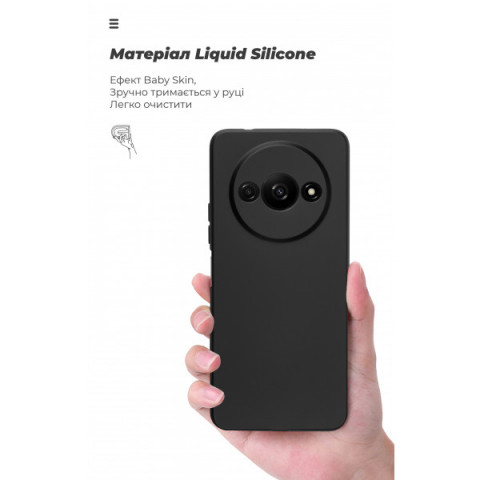Чохол ArmorStandart ICON для Xiaomi Redmi A3 Camera cover Black (ARM78512)