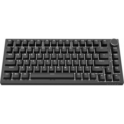 Дротова механічна клавіатура Ajazz AK820 Red Switch Black (AK820-R-B) Купити в Україні