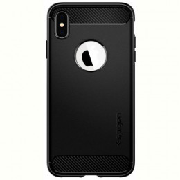 Чохол-накладка Spigen Rugged Armor для Apple iPhone XS Max Matte Black (065CS25125)