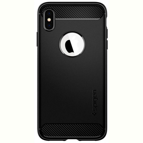 Чохол-накладка Spigen Rugged Armor для Apple iPhone XS Max Matte Black (065CS25125)