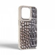 Чохол Harder Glamorous Croco для Apple iPhone 15 Pro Grey Gold (ARM76762)