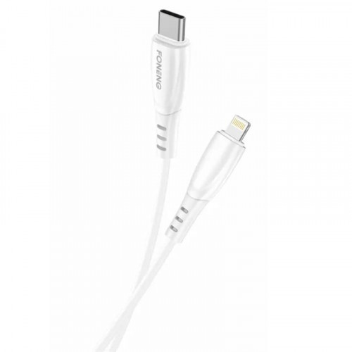 Кабель Foneng X75 USB-C - Lightning 1м White (X75-CA-TCIP)