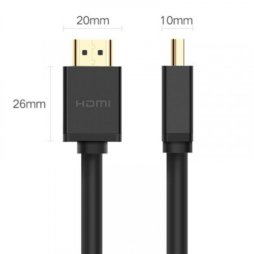 Кабель Ugreen HD104 HDMI - HDMI, 3 м, Black (10108)