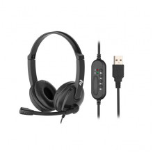 Гарнітура ПК стерео On-ear 2E CH12 USB, omni-mic, 2м, чорний