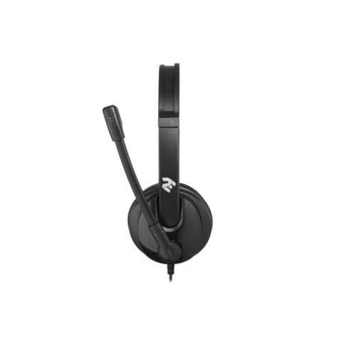 Гарнітура ПК стерео On-ear 2E CH12 USB, omni-mic, 2м, чорний