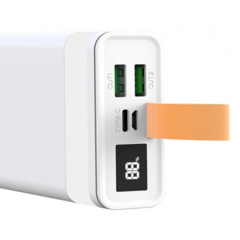 Зовнішній акумулятор (павербанк) XO PR129 22.5W 20000mAh White