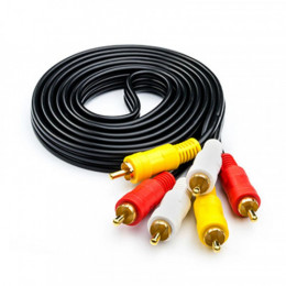 Кабель Atcom 3RCA to 3RCA пакет 1,8 м