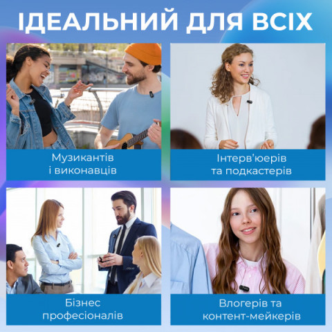 Бездротовий петличний мікрофон BOYA mini-18 TRS for camera Black Купити в Україні
