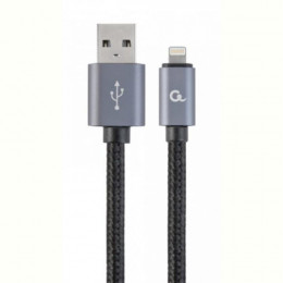 Кабель Cablexpert (CCB-mUSB2B-AMLM-6) USB 2.0 - Lightning, 1.8м, чорний