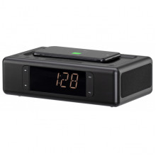 Мультимедійна акустика 2E SmartClock Wireless Charging Black (2E-AS01QIBK)