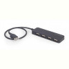 Концентратор USB Cablexpert 4хUSB2.0, пластик, Black (UHB-U2P4-06)