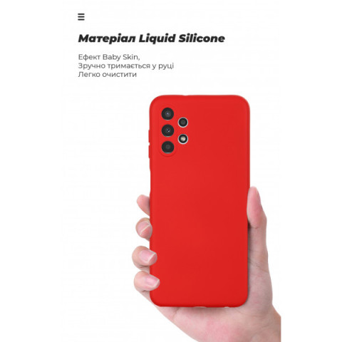 Чохол ArmorStandart ICON для Samsung A13 4G (A135) Camera cover Red (ARM62667)
