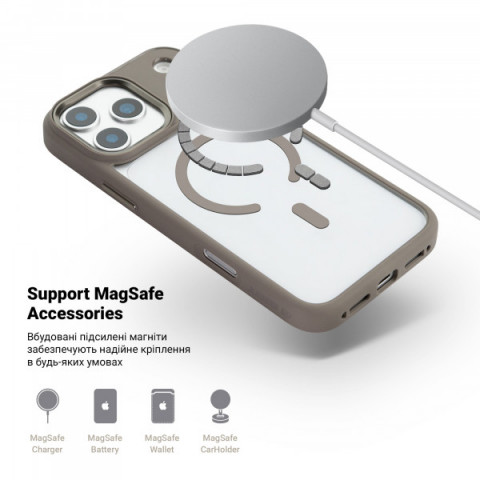 Чохол ArmorStandart Unit-C MagCase для Apple iPhone 17 Pro Max Titanium Grey (ARM87915)