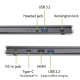 Ноутбук Acer Aspire 15 A15-51M 15.6" FHD IPS, Intel i9-13900H, 16GB, F1TB, UMA, Lin, сірий