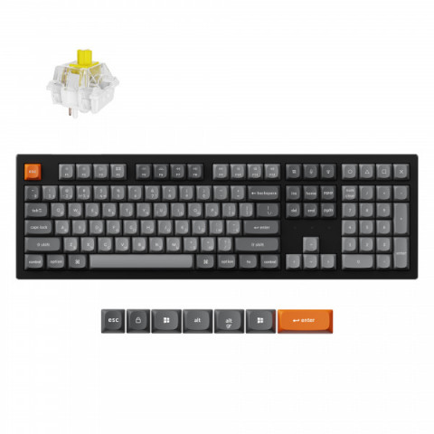 Клавіатура бездротова Keychron K10 Max Keychron Super Banana Switch Black RGB (K10M-H4-UA) Купити в Україні