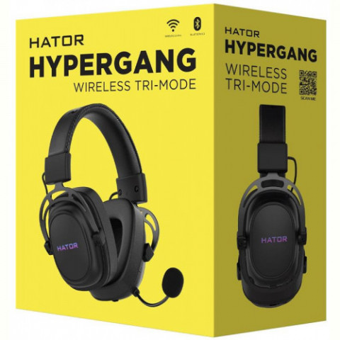 Навушники Bluetooth Hator Hypergang Wireless Tri-mode (HTA-850) Black Купити в Україні