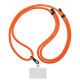 Ремінець для смартфону ArmorStandart Rope Black Tangerine with Clear holder (ARM86430)
