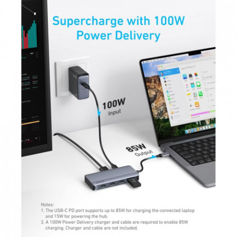 USB-хаб Anker USB-C 7-в-1 Black (A83740A2)