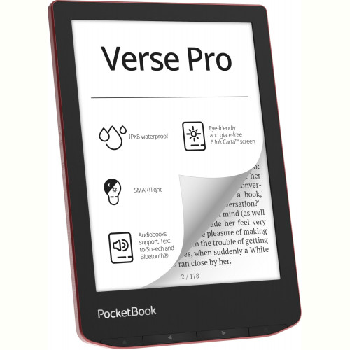 Електронна книга PocketBook 634 Verse Pro Passion Red (PB634-3-CIS)