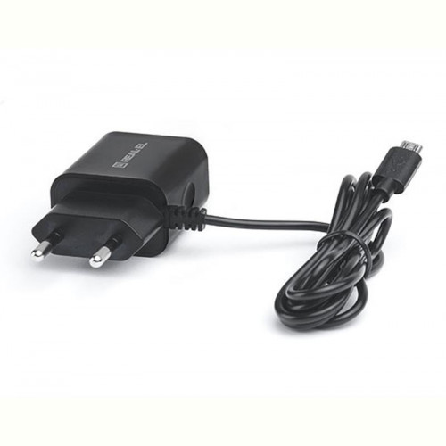 Мережевий зарядний пристрій REAL-EL CH-215 (2USB, 2.1A) Black + кабель microUSB