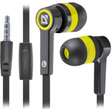 Навушники з мікрофоном Defender Pulse 420 Black/Yellow (63421)