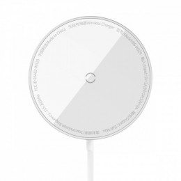 Бездротовий ЗП Baseus Simple Mini3 Magnetic Wireless Charger 15W silver