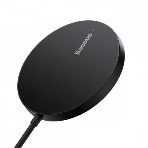 Бездротовий ЗП Baseus Simple Mini3 Magnetic Wireless Charger 15W silver Купити в Україні