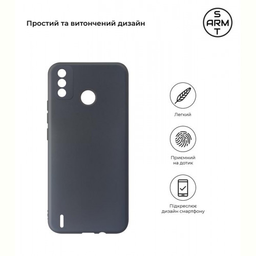 Чохол-накладка Armorstandart Matte Slim Fit для Tecno Spark 6 Go (KE5) Black (ARM57595)