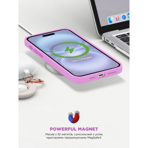 Чохол ArmorStandart ICON2 MagSafe для Apple iPhone 16 Light Purple (ARM80182)