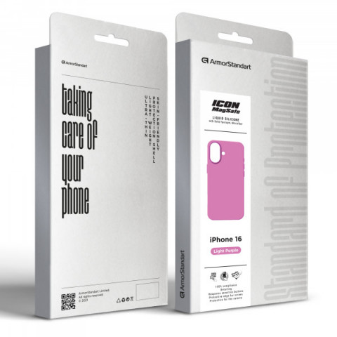 Чохол ArmorStandart ICON2 MagSafe для Apple iPhone 16 Light Purple (ARM80182)