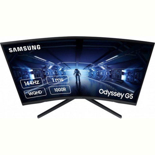 Монітор Samsung 27" Odyssey G5 (LC27G55TQWIXCI) VA Black Curved