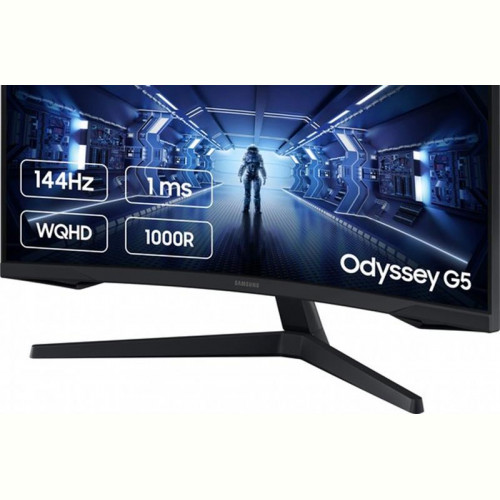 Монітор Samsung 27" Odyssey G5 (LC27G55TQWIXCI) VA Black Curved